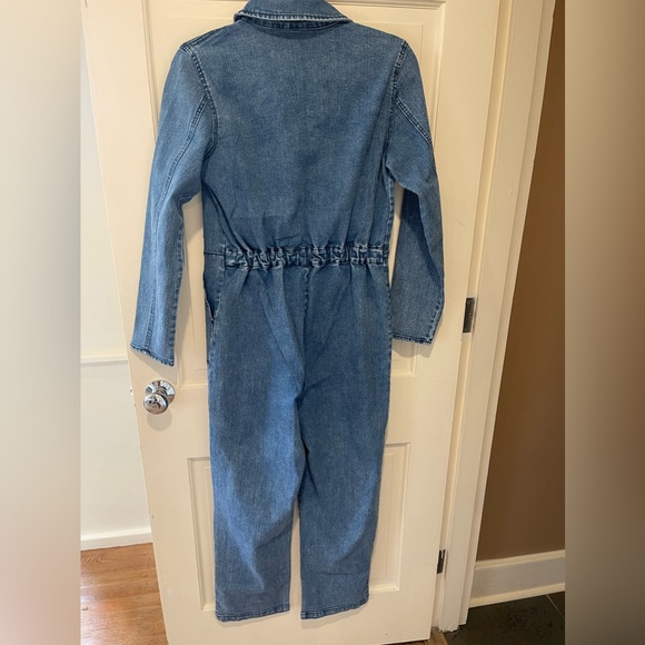 NWOT Wild Fable Women's Jumpsuit Denim S Long Sleeve Zip Durable - Picture 6 of 6